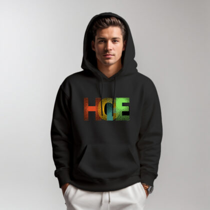 Men's Hoodie with a powerful slogan" Hope"