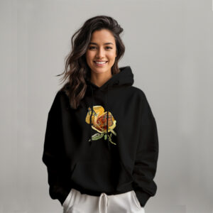 Heavy Blend™ Hooded Floral Accent Sweatshirt